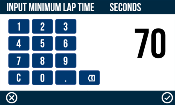 VBOX Touch Lap Timing Settings Ignore Short Keypad.png