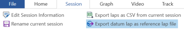 Export Datum Lap as Reference Lap.png