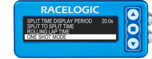Lap Timing menu - one shot mode highlighted.png